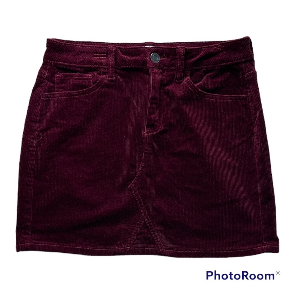 SO 11/30W velvet mini skirt